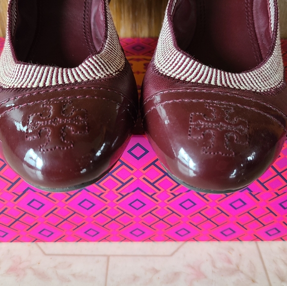 Tory Burch "Gabby" Calf Leather Ballet Flats Size 6 ~ EUC - Picture 4 of 9